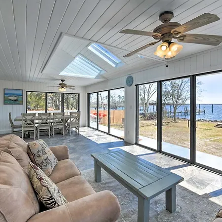 Updated Waterfront Escape With Dock And Fire Pit